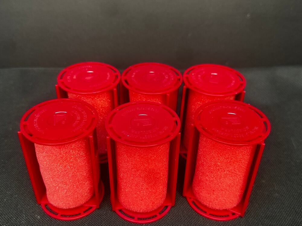 (6) Richard Caruso Molecular Replacement Rollers; size JUMBO; no damage